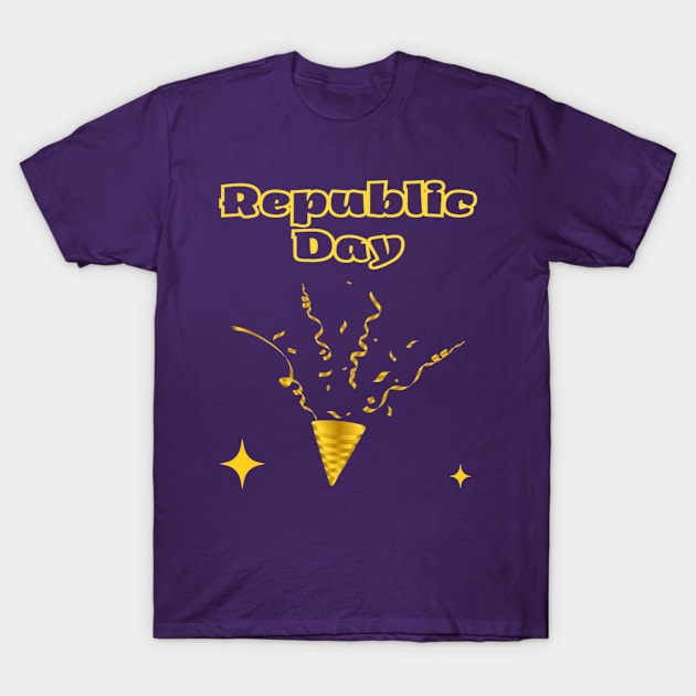 Indian Festivals - Republic day T-Shirt by Bharat Parv